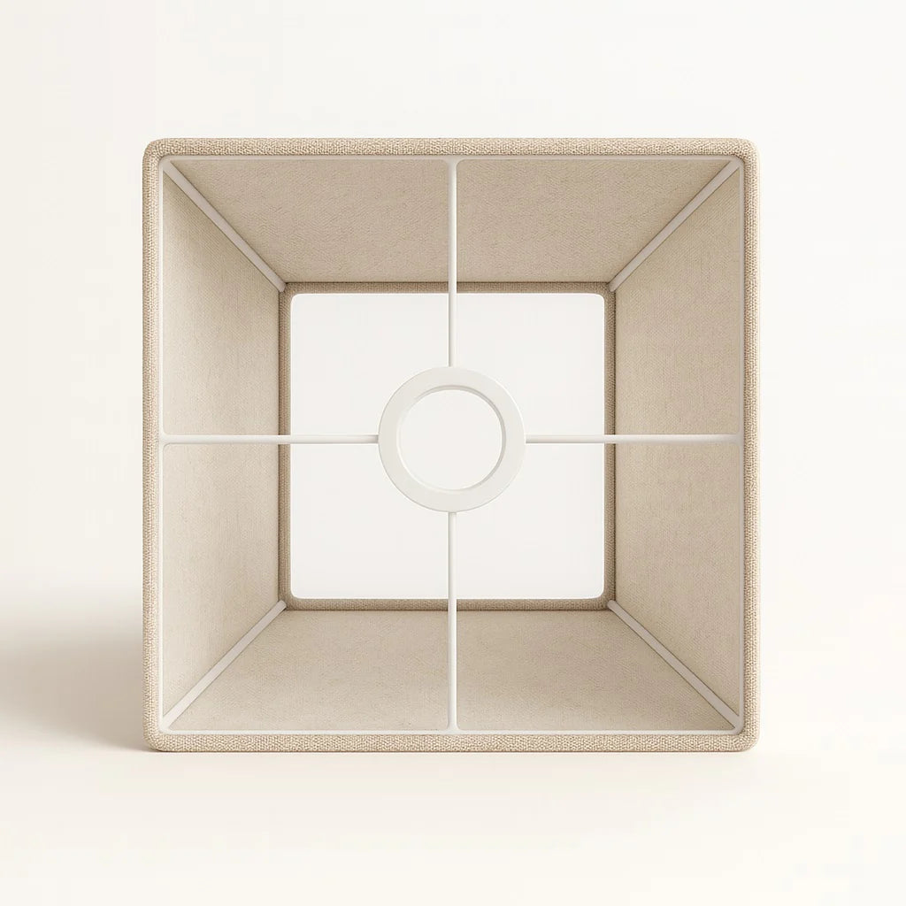Abat-jour pyramide en lin beige Univers abat jour