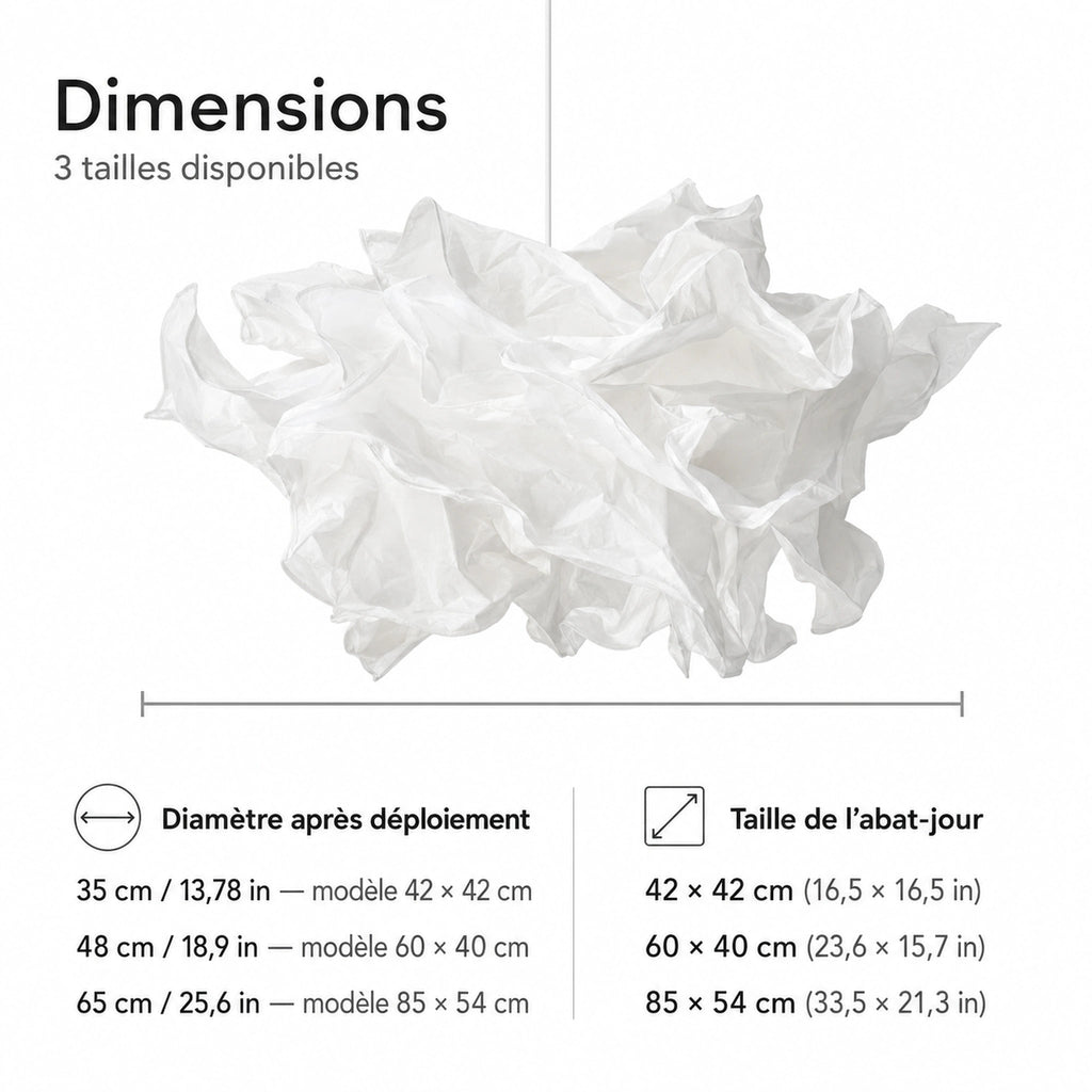 Abat-jour papier - Nuage Céleste Univers abat jour
