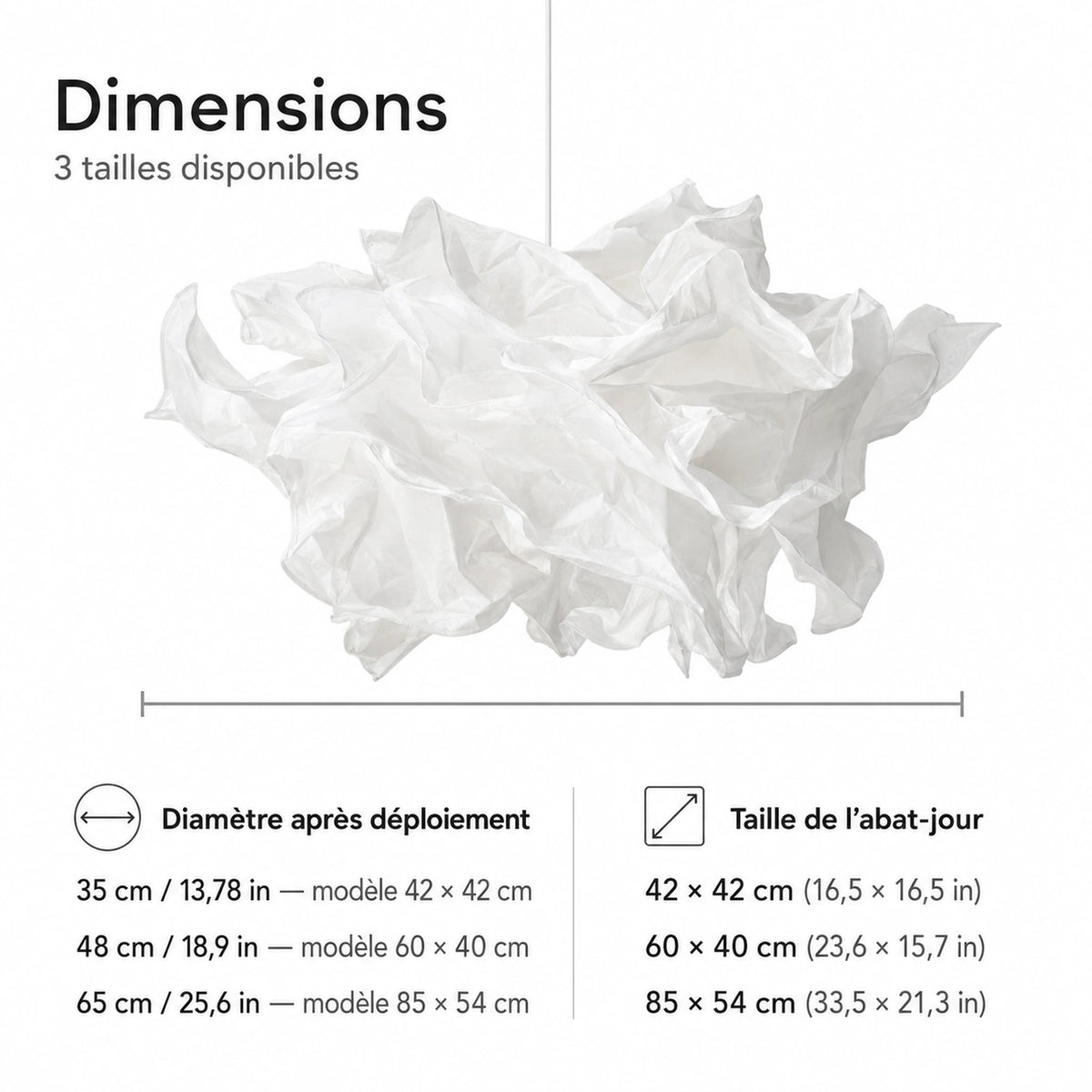Abat-jour papier - Nuage Céleste Univers abat jour