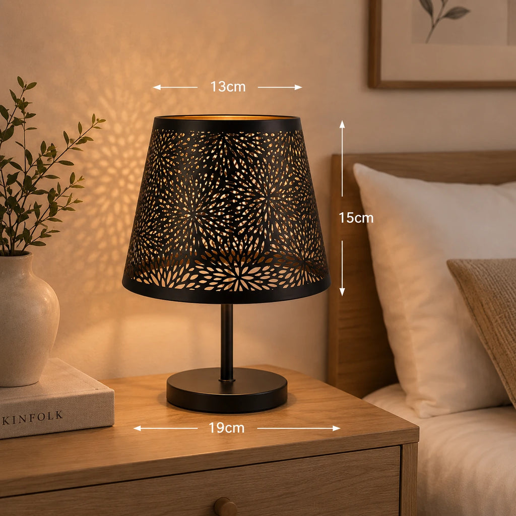 Abat-jour lampe de chevet conique métal - Ombre Dorée