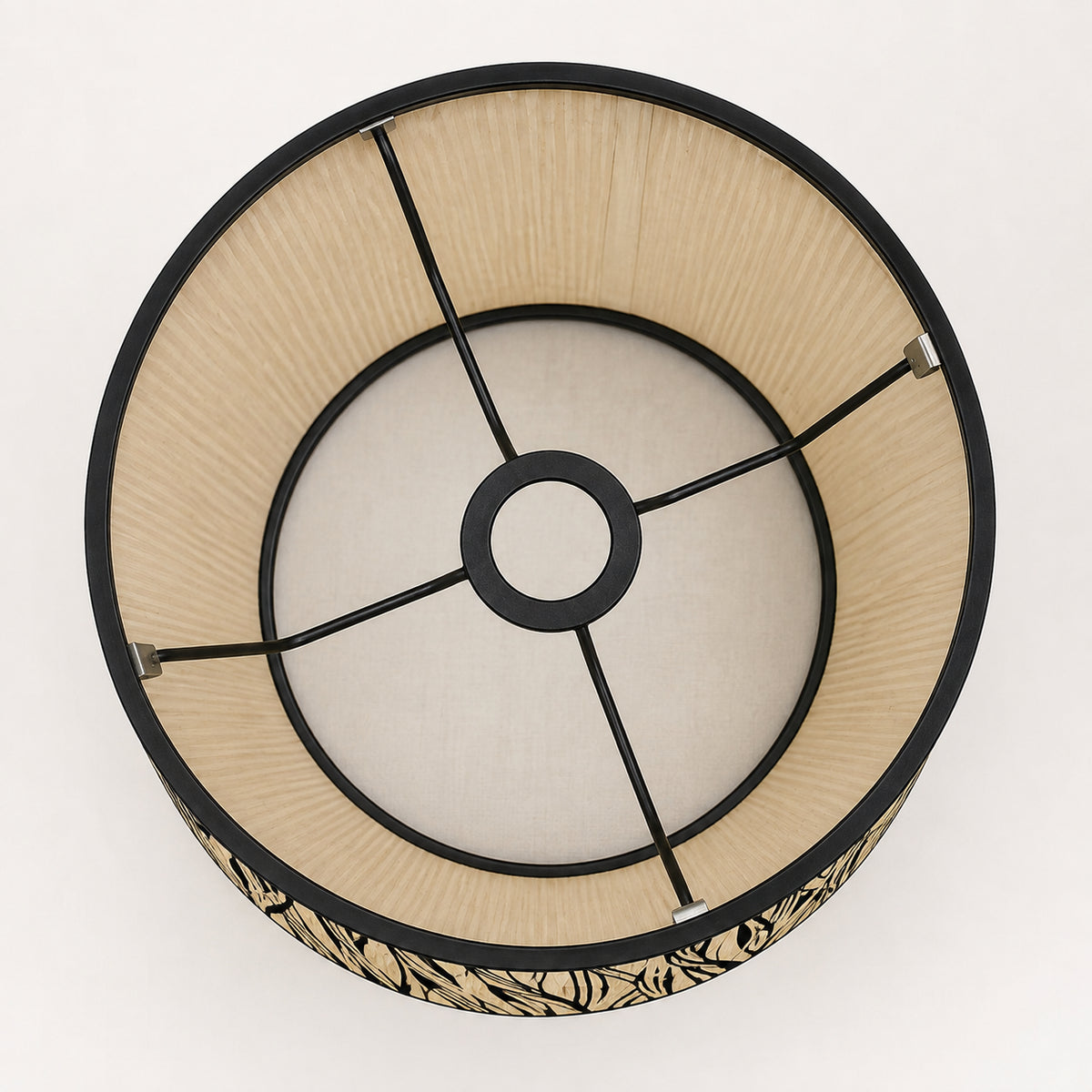 Abat-jour tambour en bambou - Savana