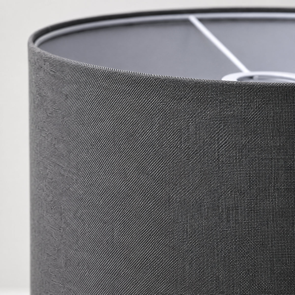 Abat-jour cylindrique en lin naturel - Gris