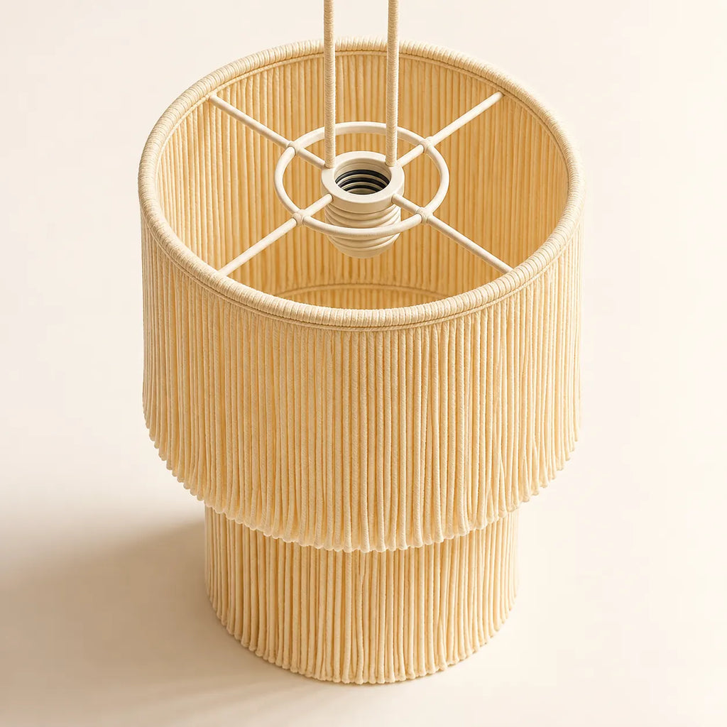 Abat-jour suspension macramé en coton - Alma