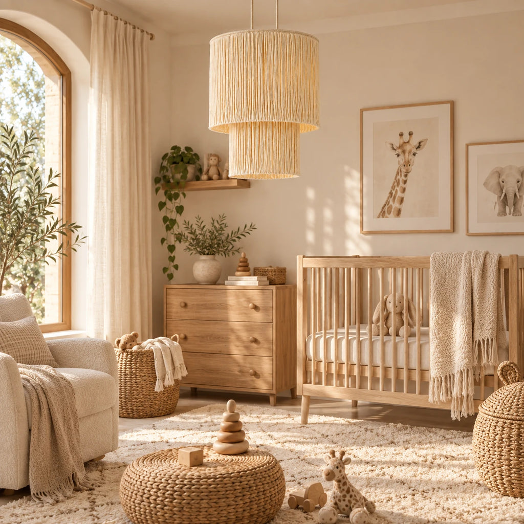 Abat-jour suspension macramé en coton - Alma