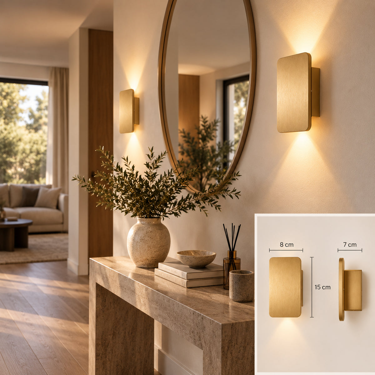 Applique Murale Aluminium LED - Halo
