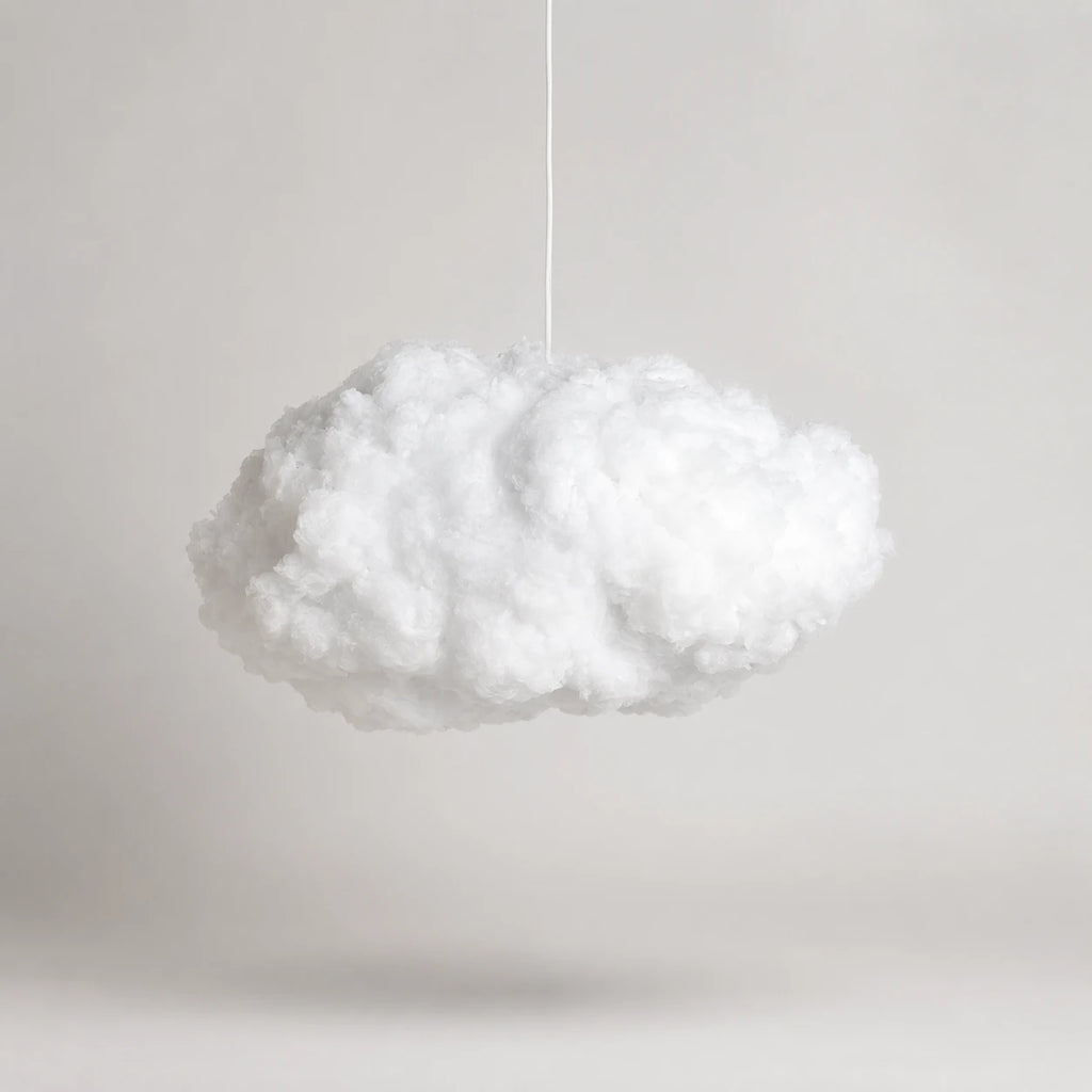 Abat-jour en suspension coton blanc - Nuage Flottant