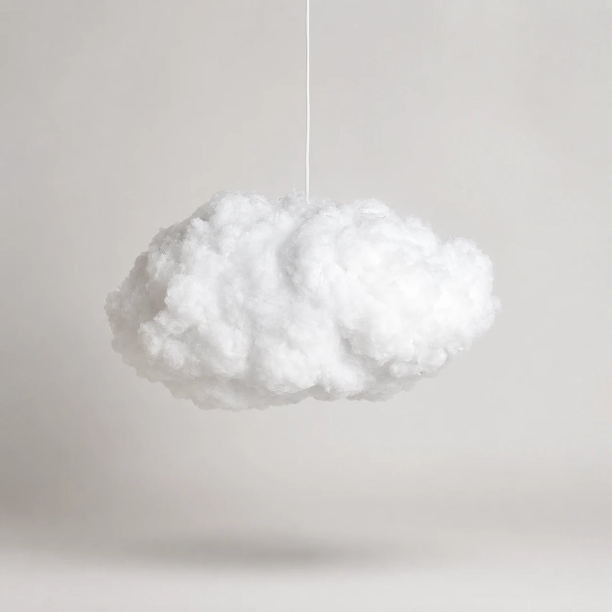 Abat-jour en suspension coton blanc - Nuage Flottant
