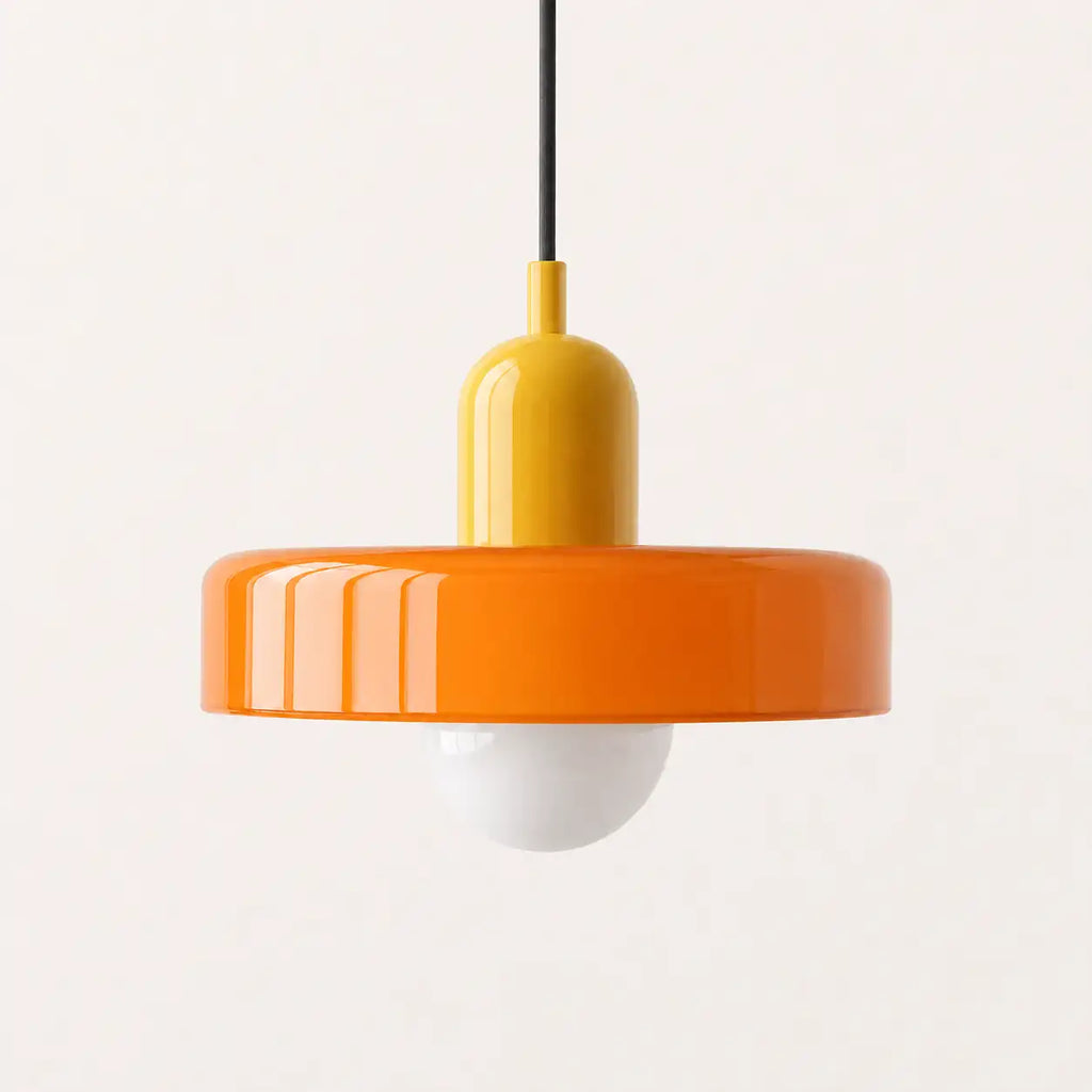 Abat-jour suspension en verre - Opaline