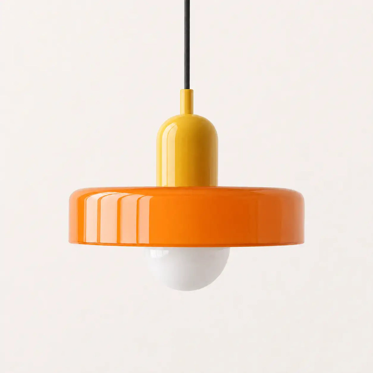 Abat-jour suspension en verre - Opaline