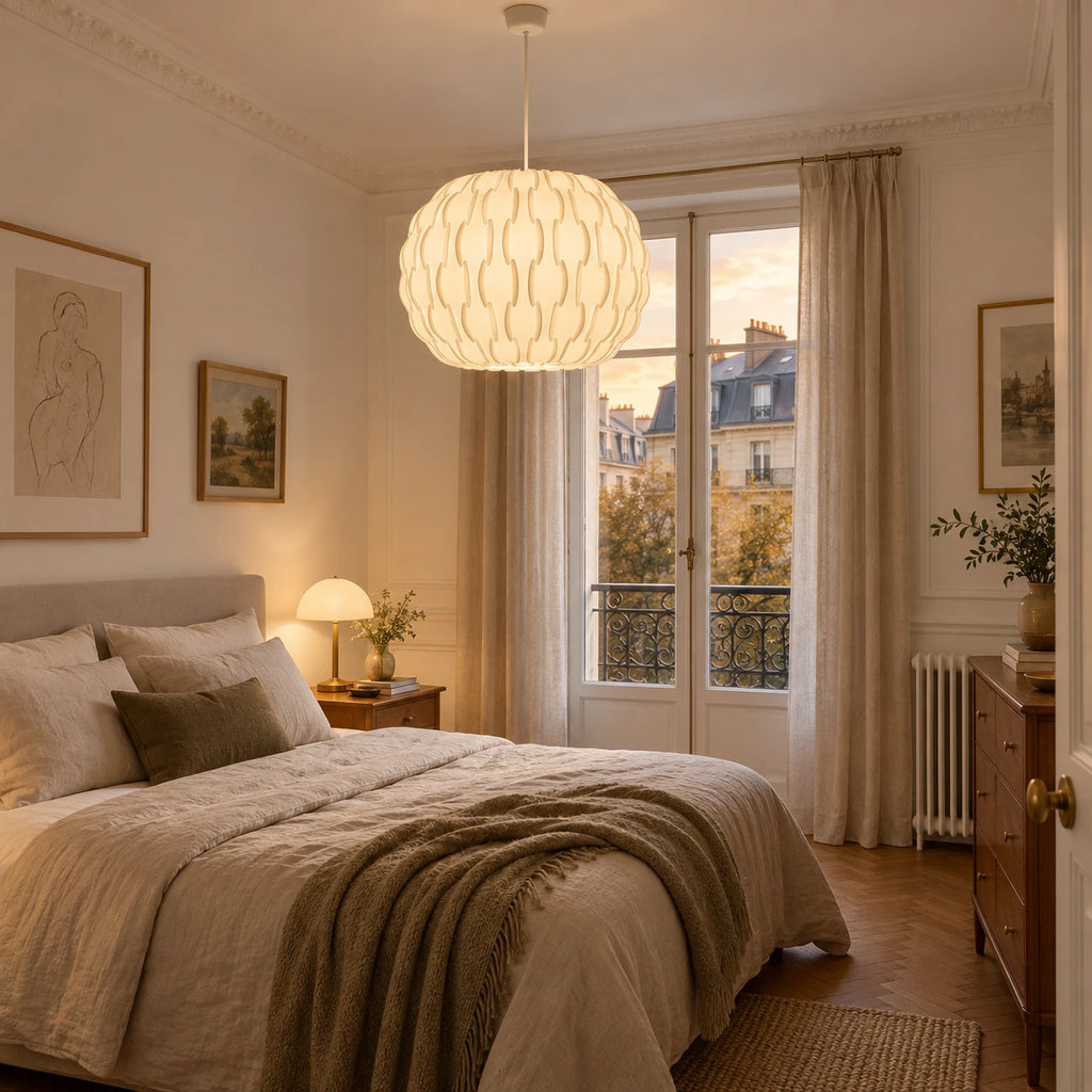 Abat-jour suspension design - Alvéa