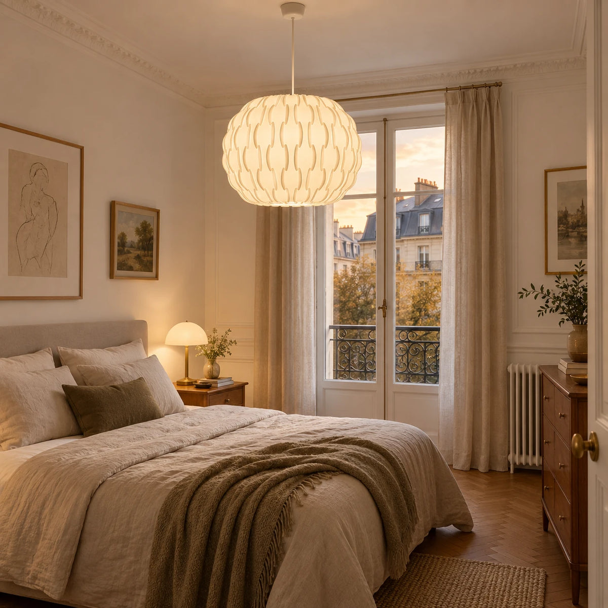 Abat-jour suspension design - Alvéa