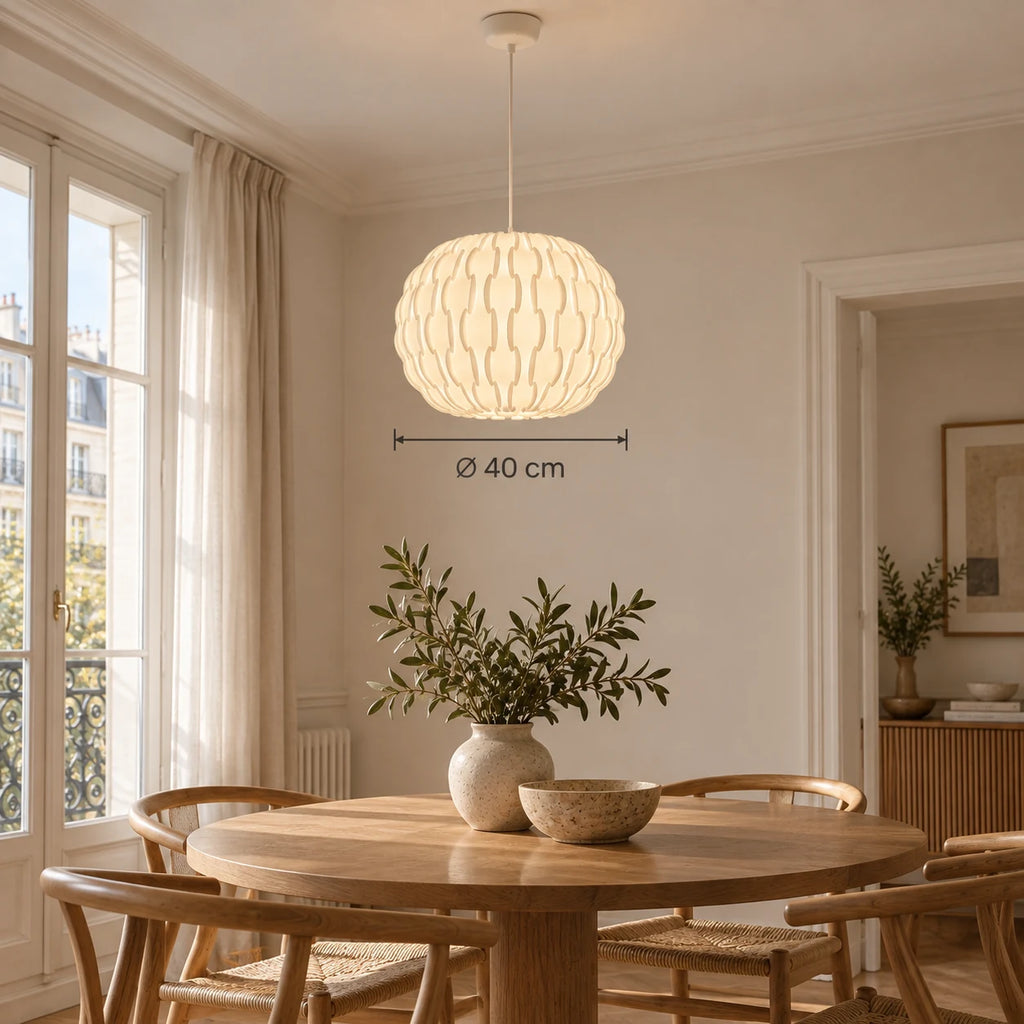 Abat-jour suspension design - Alvéa