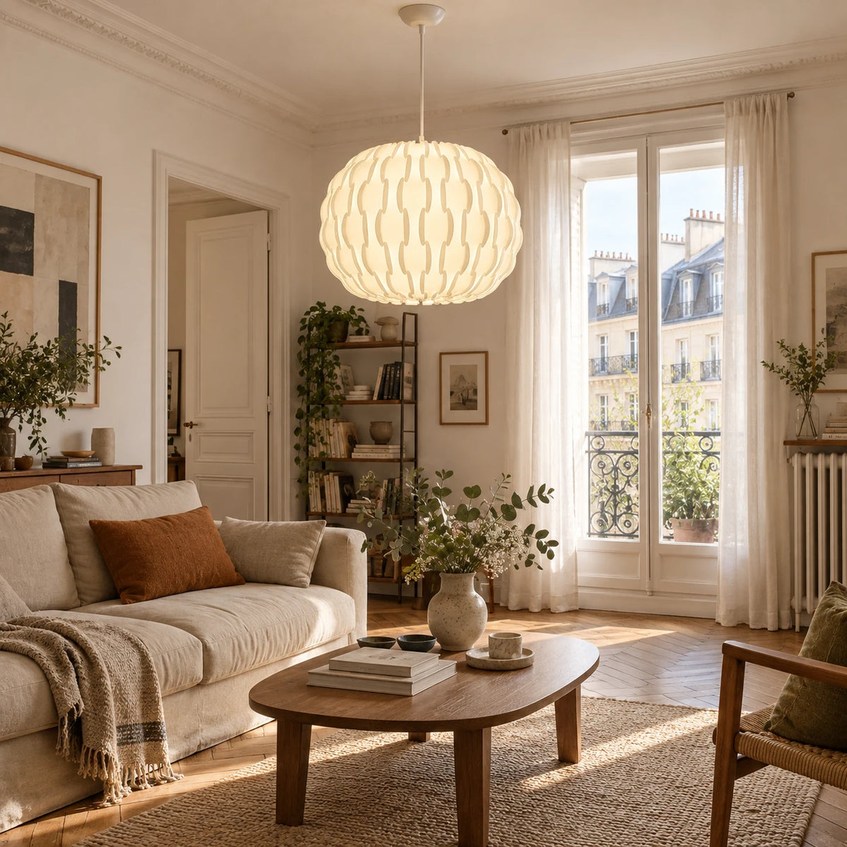 Abat-jour suspension design - Alvéa