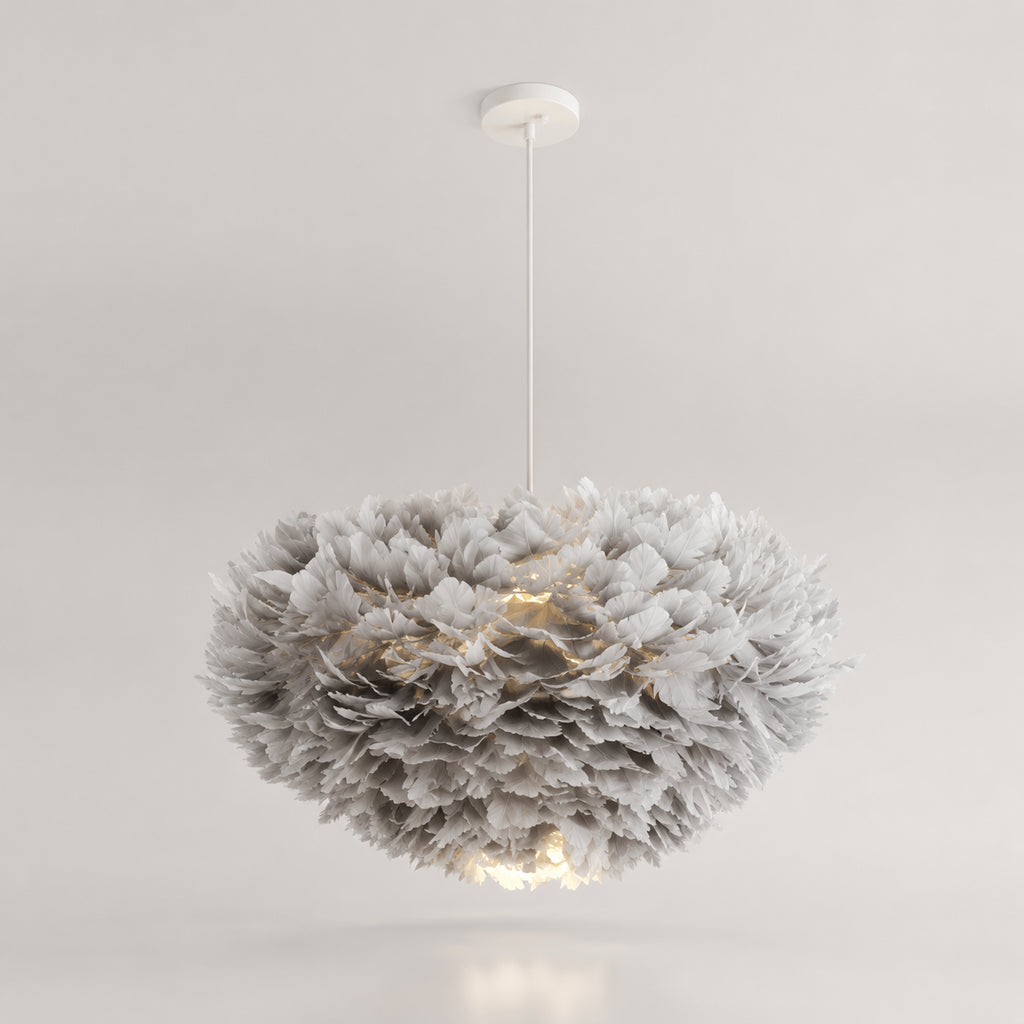 Abat-jour suspension en plume - Cocon de Plumes