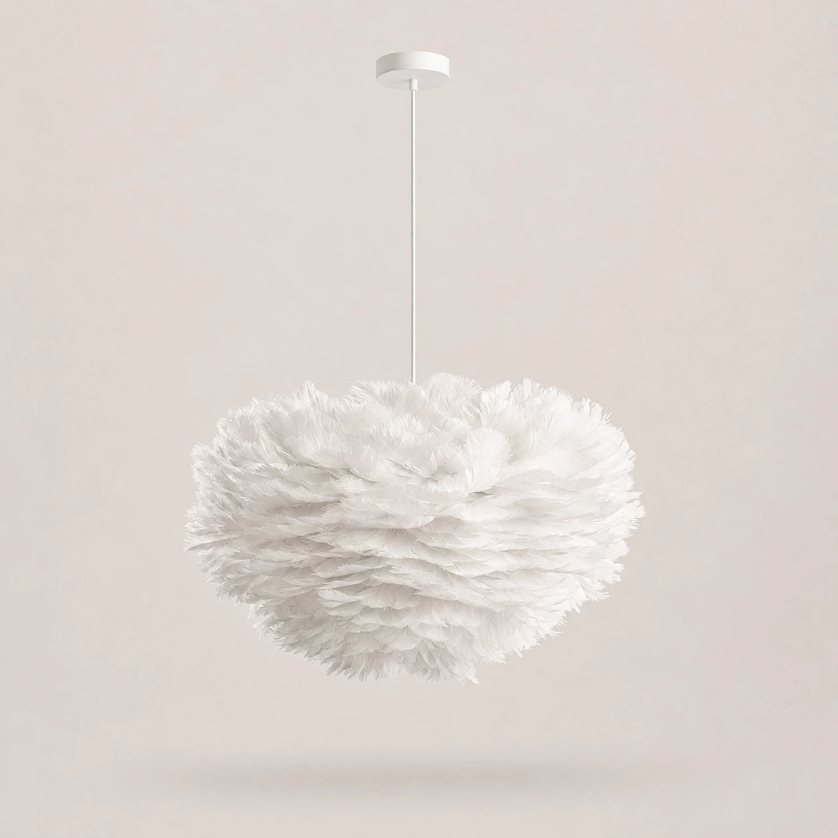 Abat-jour suspension en plume - Cocon de Plumes